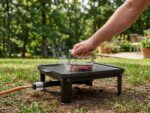 Pressa per hamburger SMASHER140 Ompagrill – ambientata